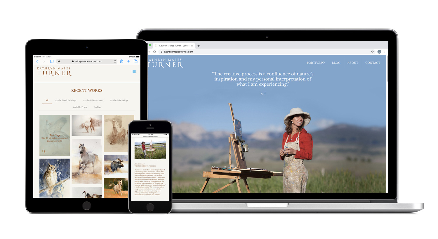 Website design_Katheryn Mapes Turner