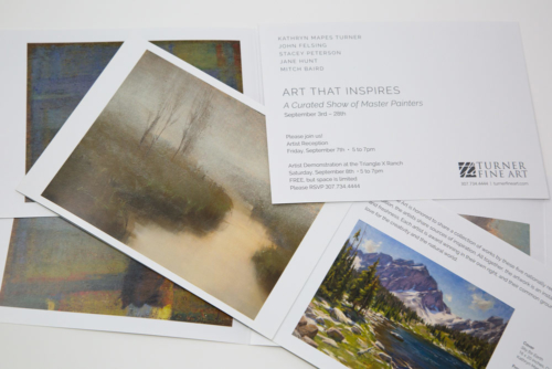 Turner Fine Art Show card for Art that Inspires