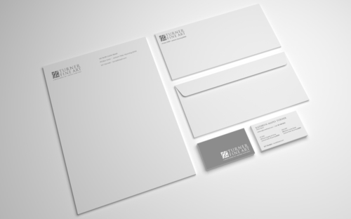 Turner Fine Art business cards, letterhead and business envelope