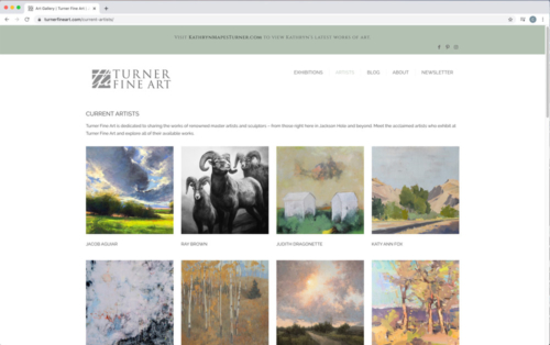 Turner Fine Art Website Current Artists