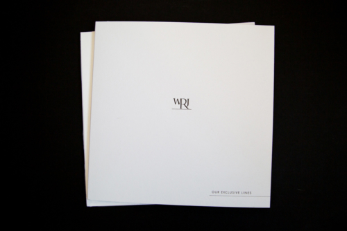 The embossed logo cover is printed on Italian paper stock
